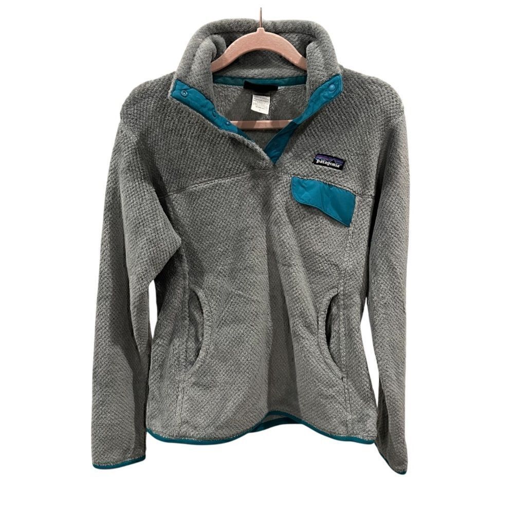 Patagonia Patagonia Re-Tool‎ Snap-T Fleece Pullover Grey Teal Small Gorpcore